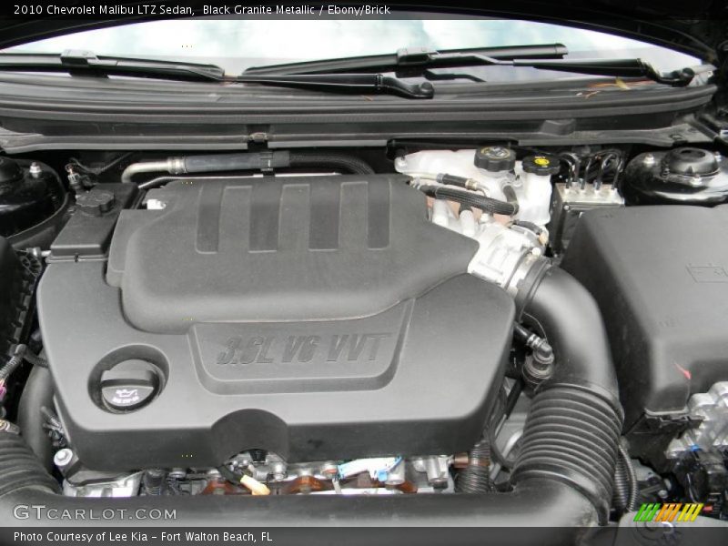 Black Granite Metallic / Ebony/Brick 2010 Chevrolet Malibu LTZ Sedan