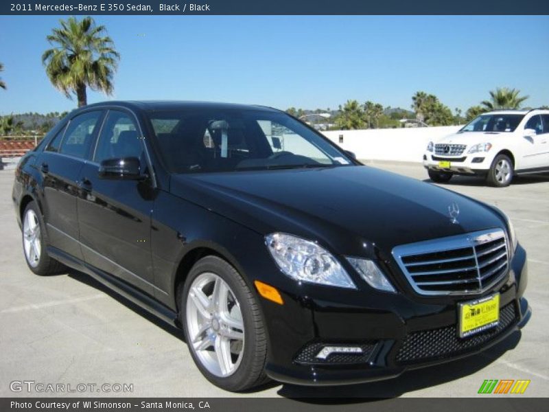 Black / Black 2011 Mercedes-Benz E 350 Sedan