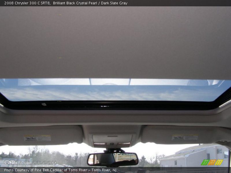 Brilliant Black Crystal Pearl / Dark Slate Gray 2008 Chrysler 300 C SRT8