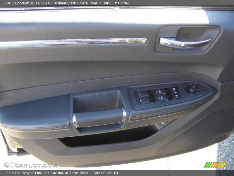 Brilliant Black Crystal Pearl / Dark Slate Gray 2008 Chrysler 300 C SRT8