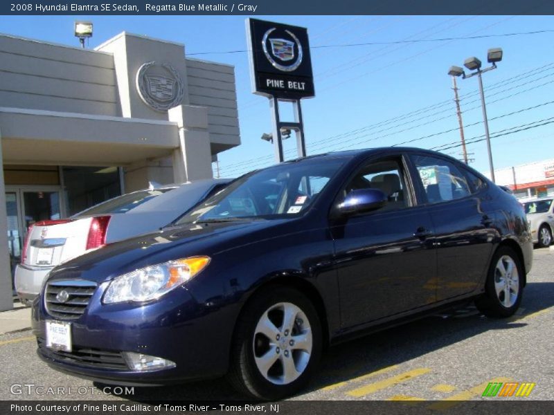 Regatta Blue Metallic / Gray 2008 Hyundai Elantra SE Sedan