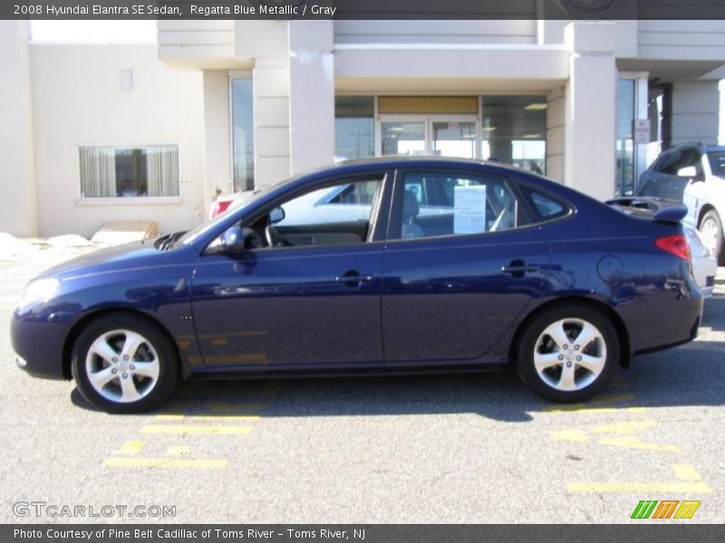 Regatta Blue Metallic / Gray 2008 Hyundai Elantra SE Sedan