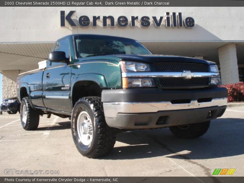 Dark Green Metallic / Dark Charcoal 2003 Chevrolet Silverado 2500HD LS Regular Cab 4x4