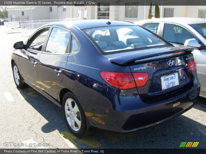 Regatta Blue Metallic / Gray 2008 Hyundai Elantra SE Sedan
