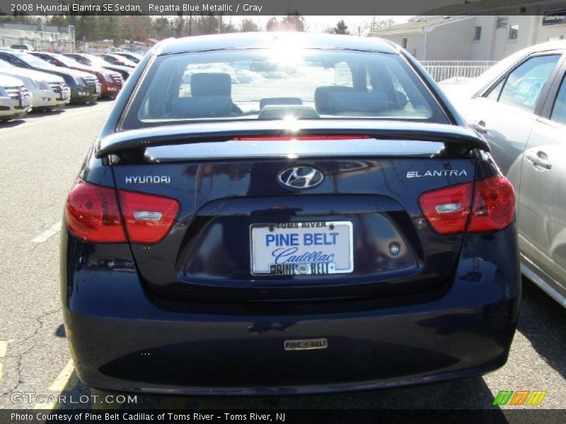 Regatta Blue Metallic / Gray 2008 Hyundai Elantra SE Sedan