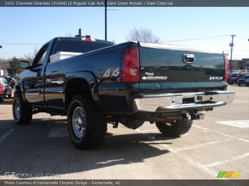 Dark Green Metallic / Dark Charcoal 2003 Chevrolet Silverado 2500HD LS Regular Cab 4x4