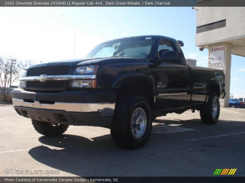 Dark Green Metallic / Dark Charcoal 2003 Chevrolet Silverado 2500HD LS Regular Cab 4x4