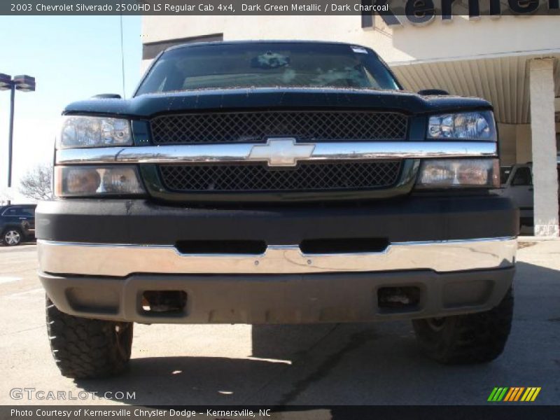 Dark Green Metallic / Dark Charcoal 2003 Chevrolet Silverado 2500HD LS Regular Cab 4x4