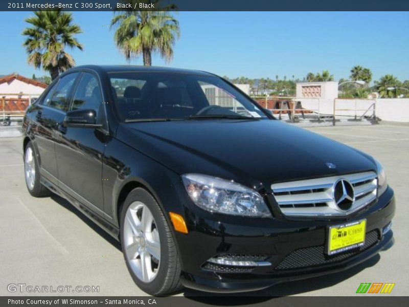 Black / Black 2011 Mercedes-Benz C 300 Sport