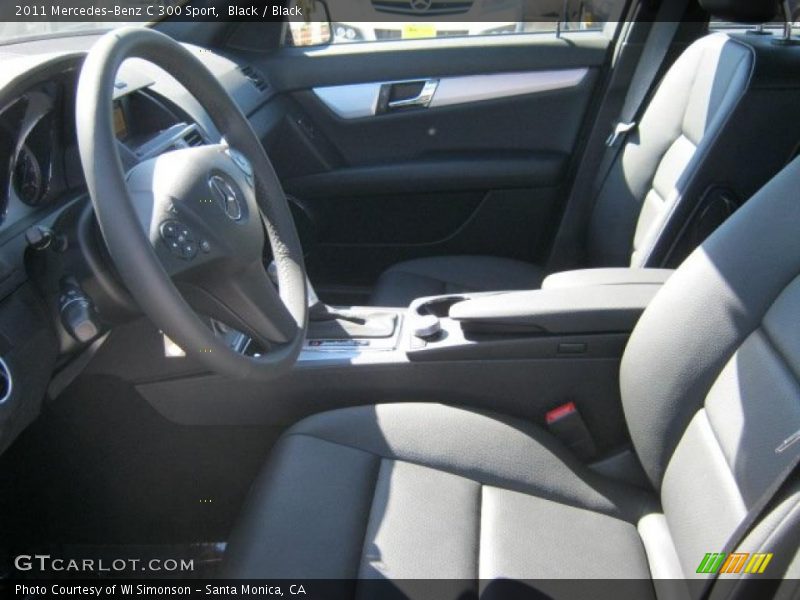 Black / Black 2011 Mercedes-Benz C 300 Sport