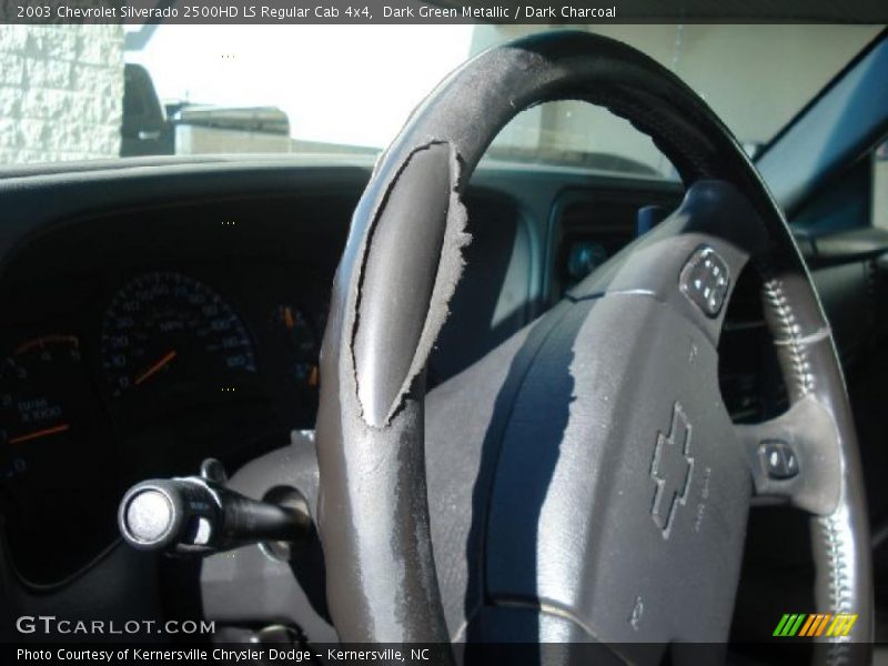 Dark Green Metallic / Dark Charcoal 2003 Chevrolet Silverado 2500HD LS Regular Cab 4x4