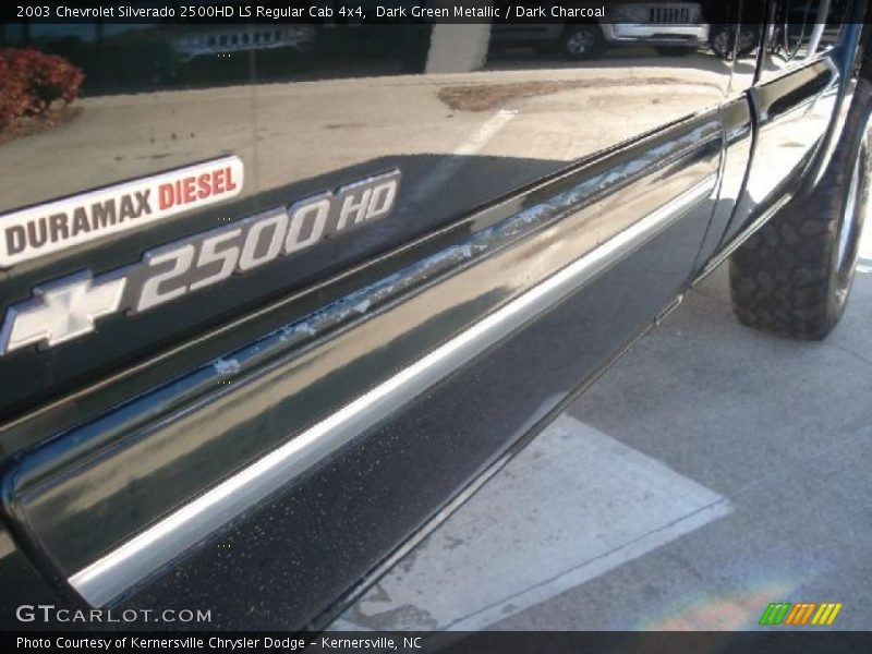 Dark Green Metallic / Dark Charcoal 2003 Chevrolet Silverado 2500HD LS Regular Cab 4x4