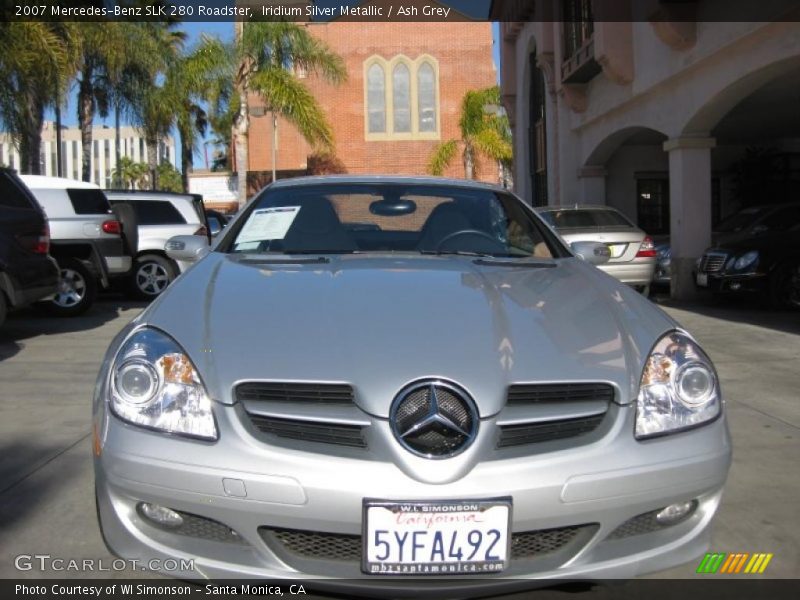 Iridium Silver Metallic / Ash Grey 2007 Mercedes-Benz SLK 280 Roadster