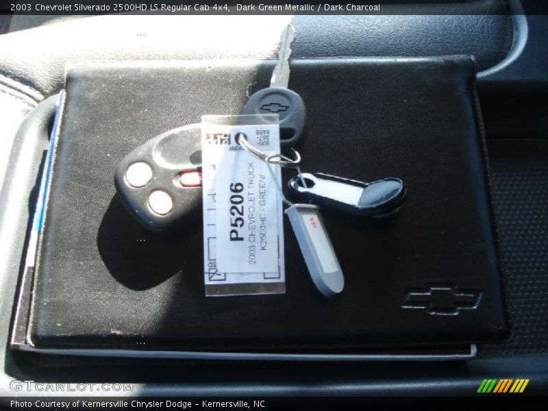 Dark Green Metallic / Dark Charcoal 2003 Chevrolet Silverado 2500HD LS Regular Cab 4x4