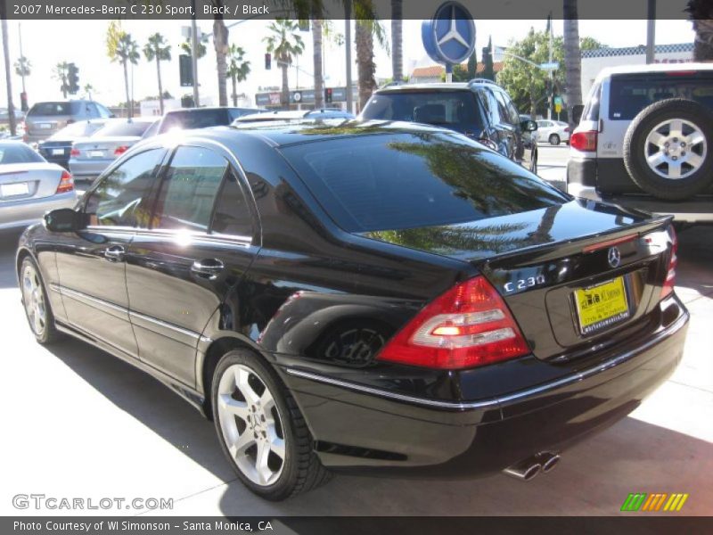 Black / Black 2007 Mercedes-Benz C 230 Sport