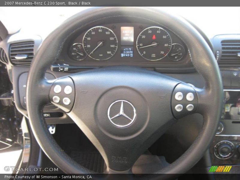 Black / Black 2007 Mercedes-Benz C 230 Sport