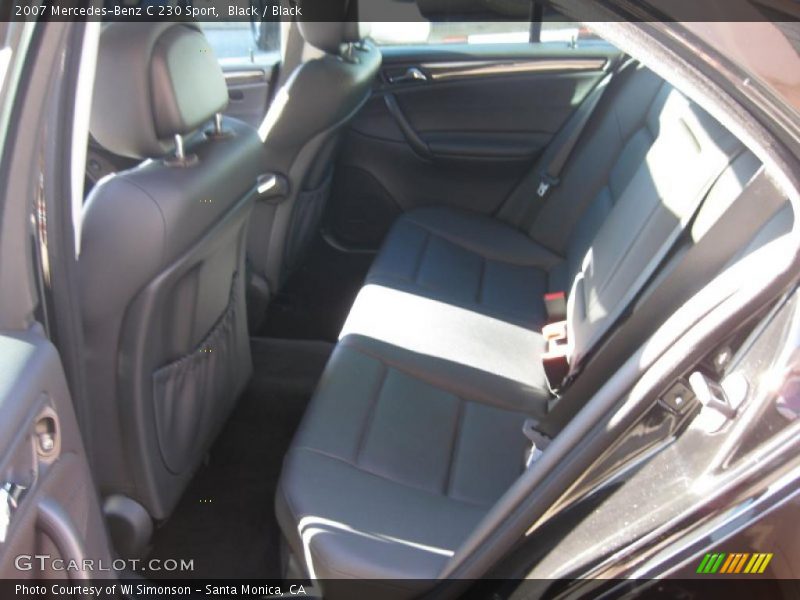 Black / Black 2007 Mercedes-Benz C 230 Sport