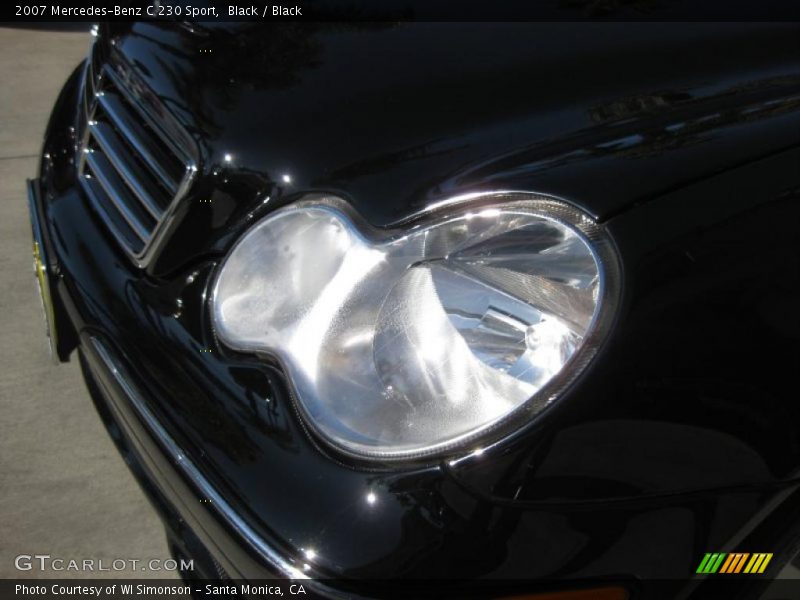 Black / Black 2007 Mercedes-Benz C 230 Sport