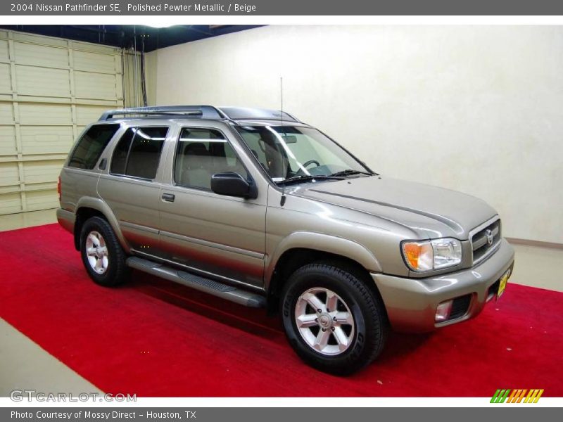 Polished Pewter Metallic / Beige 2004 Nissan Pathfinder SE