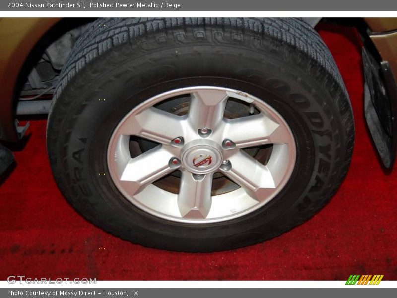 Polished Pewter Metallic / Beige 2004 Nissan Pathfinder SE