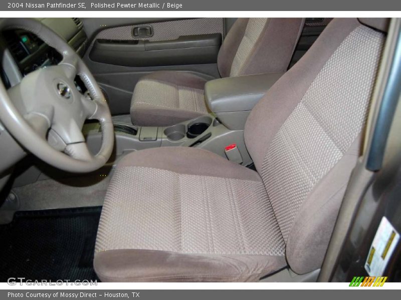 Polished Pewter Metallic / Beige 2004 Nissan Pathfinder SE