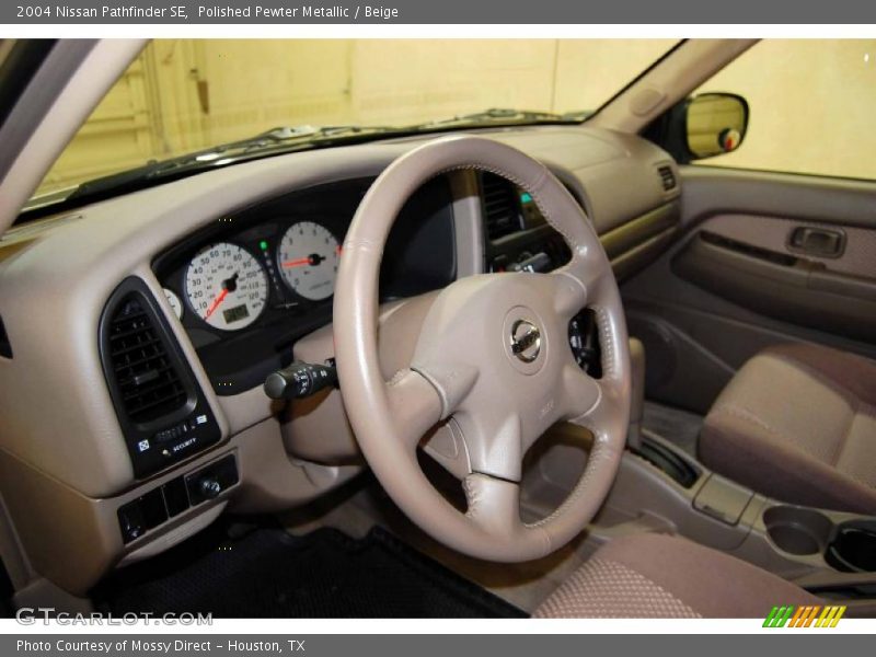 Polished Pewter Metallic / Beige 2004 Nissan Pathfinder SE