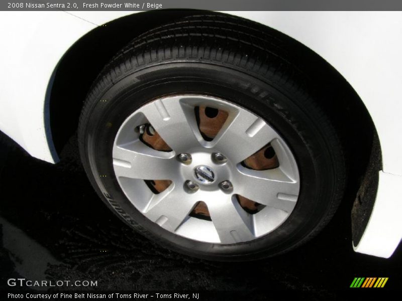 Fresh Powder White / Beige 2008 Nissan Sentra 2.0