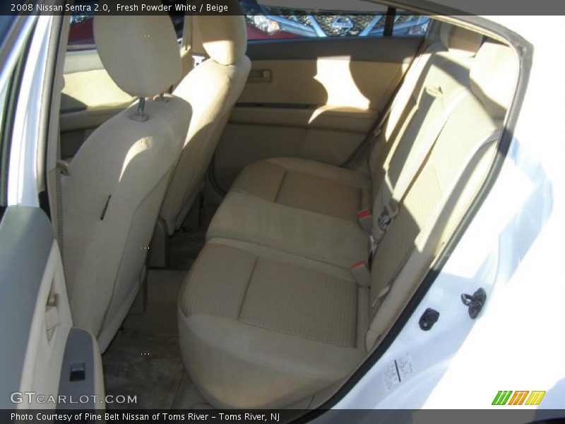 Fresh Powder White / Beige 2008 Nissan Sentra 2.0