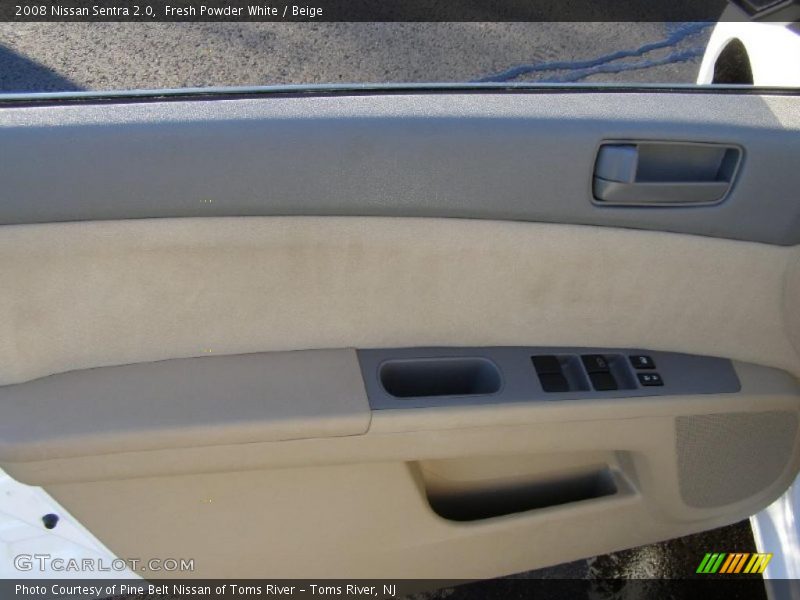 Fresh Powder White / Beige 2008 Nissan Sentra 2.0