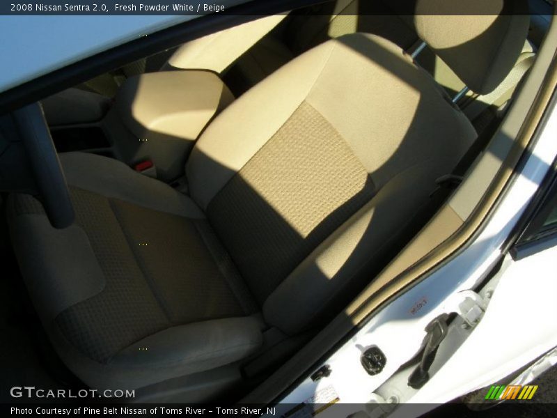 Fresh Powder White / Beige 2008 Nissan Sentra 2.0