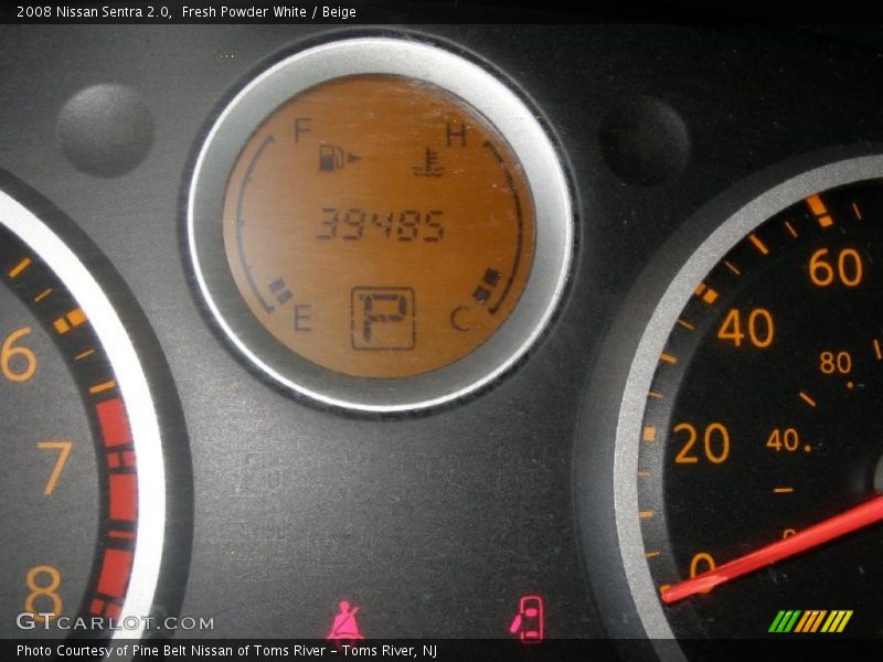Fresh Powder White / Beige 2008 Nissan Sentra 2.0