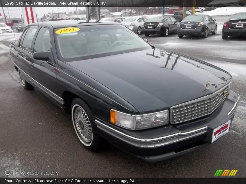 Polo Green Metallic / Gray 1995 Cadillac DeVille Sedan