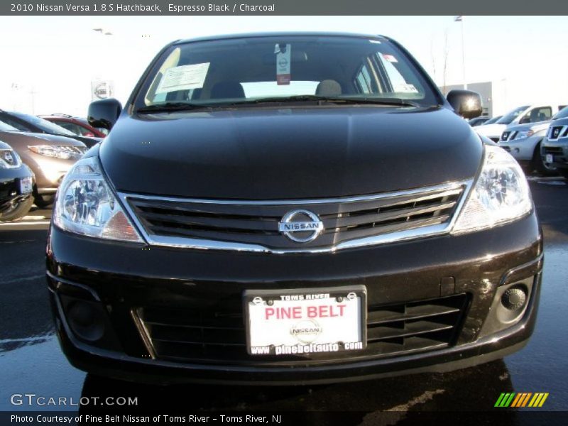 Espresso Black / Charcoal 2010 Nissan Versa 1.8 S Hatchback