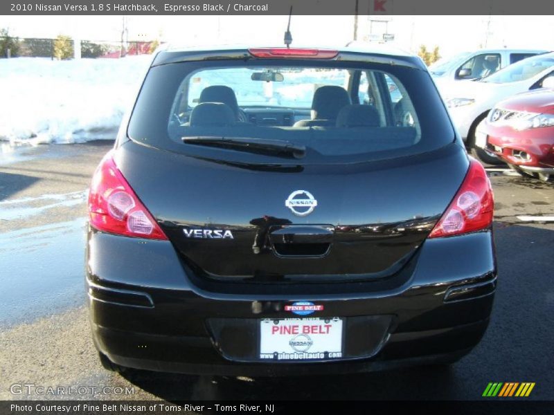 Espresso Black / Charcoal 2010 Nissan Versa 1.8 S Hatchback