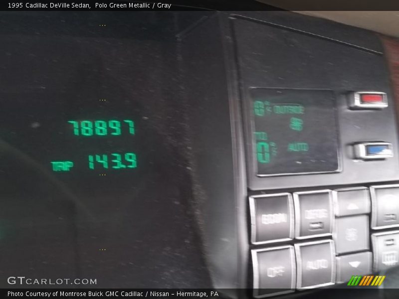 Polo Green Metallic / Gray 1995 Cadillac DeVille Sedan