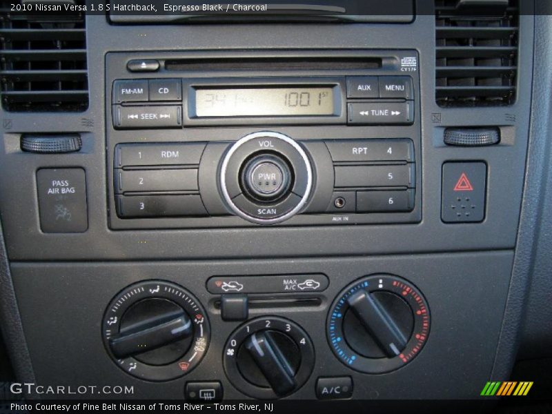 Espresso Black / Charcoal 2010 Nissan Versa 1.8 S Hatchback