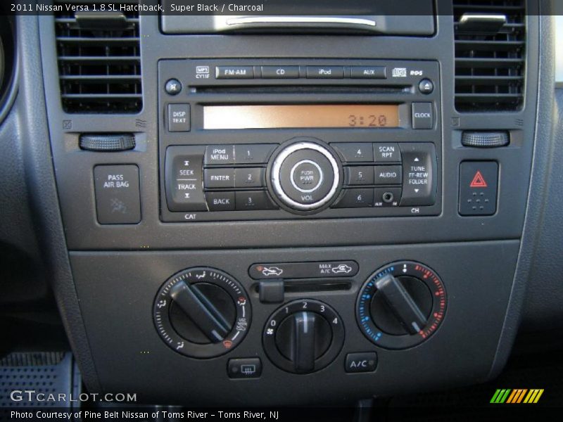 Super Black / Charcoal 2011 Nissan Versa 1.8 SL Hatchback
