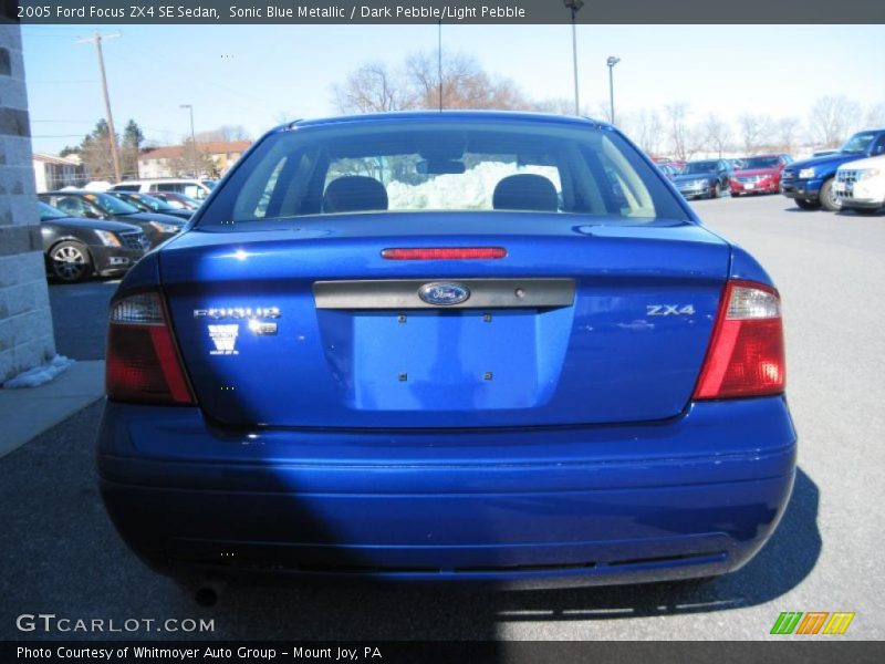 Sonic Blue Metallic / Dark Pebble/Light Pebble 2005 Ford Focus ZX4 SE Sedan
