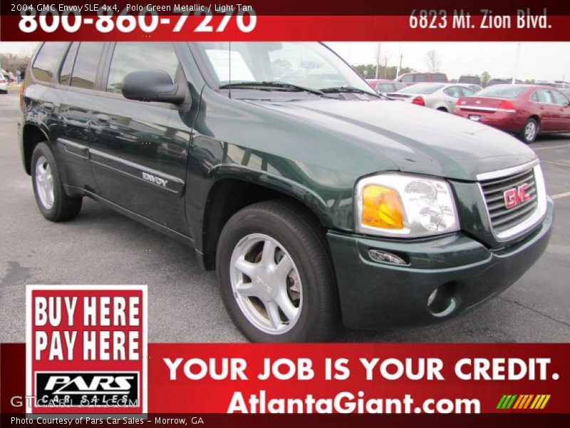 Polo Green Metallic / Light Tan 2004 GMC Envoy SLE 4x4