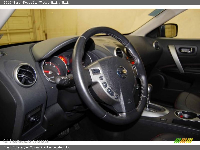 Wicked Black / Black 2010 Nissan Rogue SL