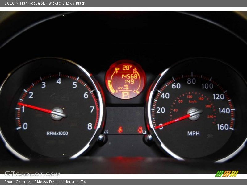 Wicked Black / Black 2010 Nissan Rogue SL