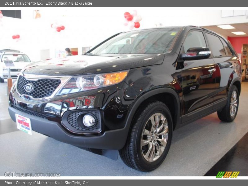Ebony Black / Black/Beige 2011 Kia Sorento EX