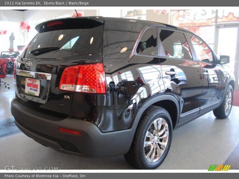 Ebony Black / Black/Beige 2011 Kia Sorento EX