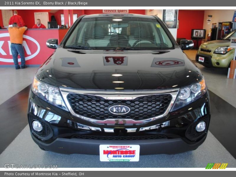 Ebony Black / Black/Beige 2011 Kia Sorento EX