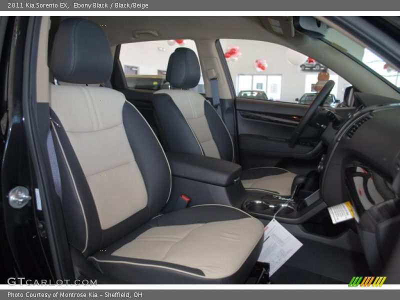 Ebony Black / Black/Beige 2011 Kia Sorento EX