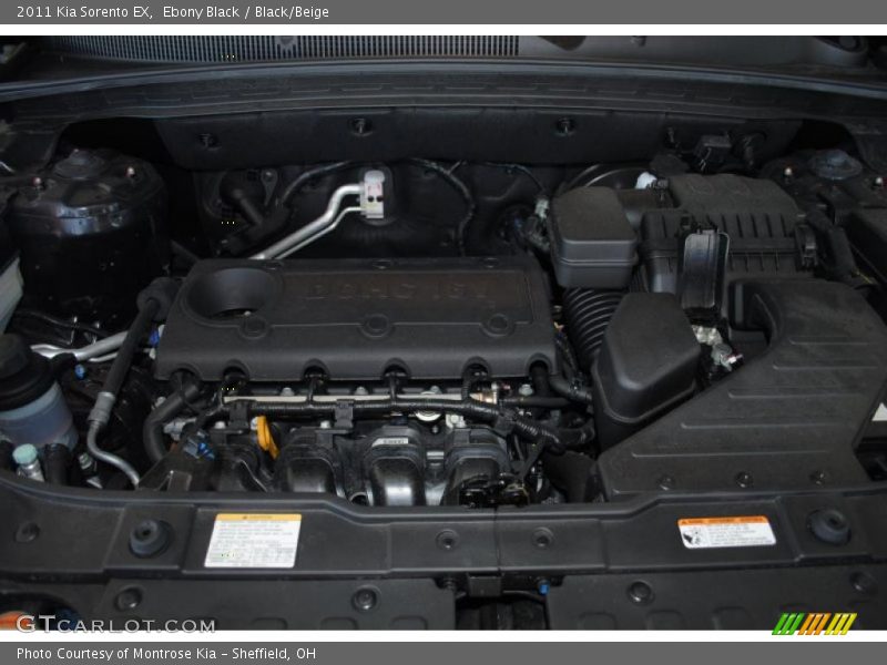 Ebony Black / Black/Beige 2011 Kia Sorento EX