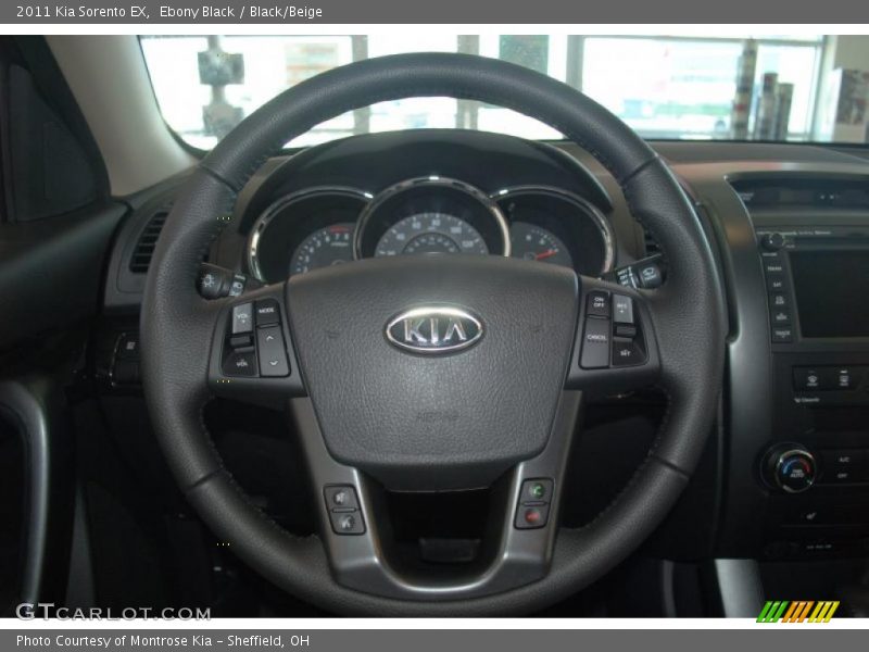 Ebony Black / Black/Beige 2011 Kia Sorento EX