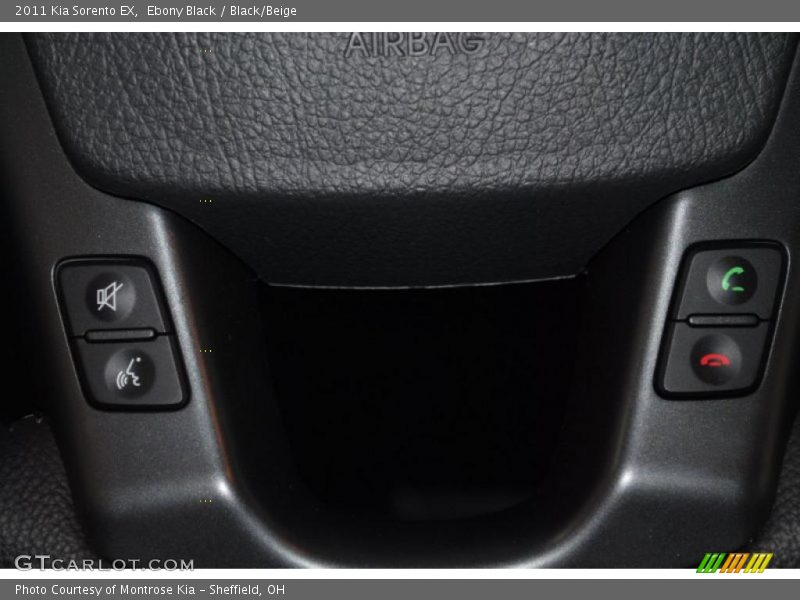 Ebony Black / Black/Beige 2011 Kia Sorento EX