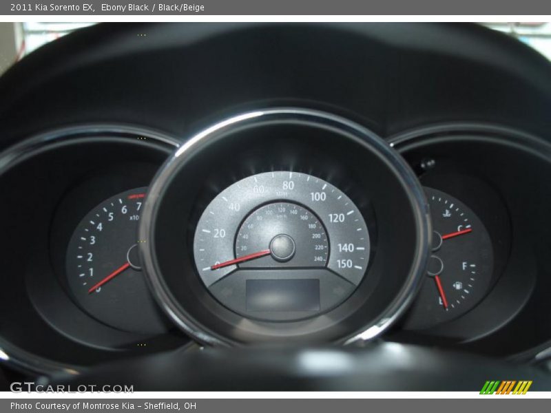 Ebony Black / Black/Beige 2011 Kia Sorento EX