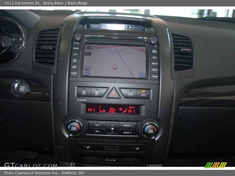 Ebony Black / Black/Beige 2011 Kia Sorento EX